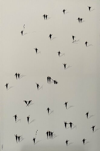 3D Freedom. Acrylic par Eka Peradze, Peinture en vente sur Singulart