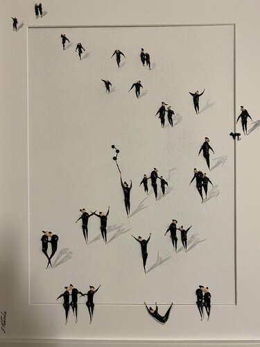 Action. Liebe.Freiheit ll-677 par Eka Peradze, Peinture en vente sur Singulart
