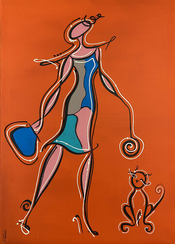 Action. Love van Eka Peradze, Schilderij te koop op Singulart