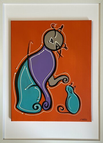 cat van Eka Peradze, Schilderij te koop op Singulart