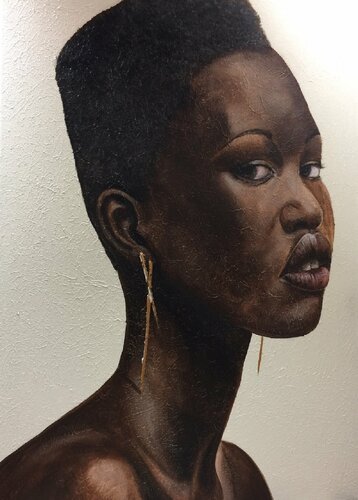 portrait. african woman von Eka Peradze, Malerei kaufen auf Singulart