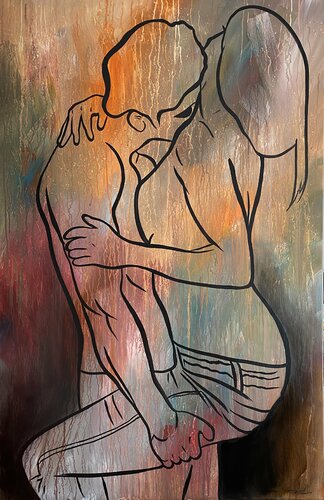 Action. Love-17 di Eka Peradze, Pittura in vendita su Singulart