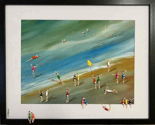 Day on the beach Ic par Eka Peradze, Peinture en vente sur Singulart