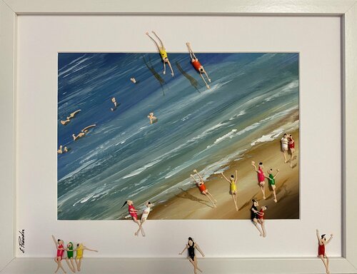 3D Day on the beach II par Eka Peradze, Peinture en vente sur Singulart