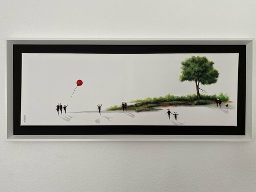 40x100cm (action) freedom. 21 van Eka Peradze, Schilderij te koop op Singulart