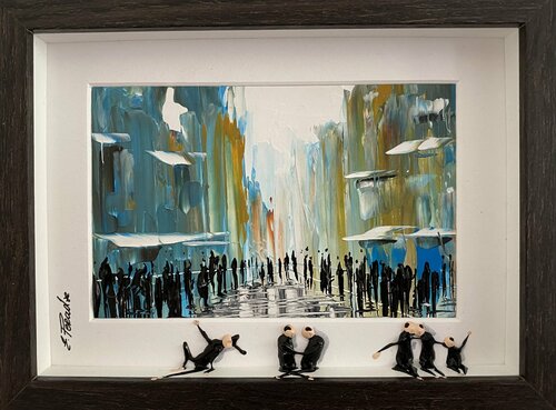 Stadt  -5445 van Eka Peradze, Schilderij te koop op Singulart