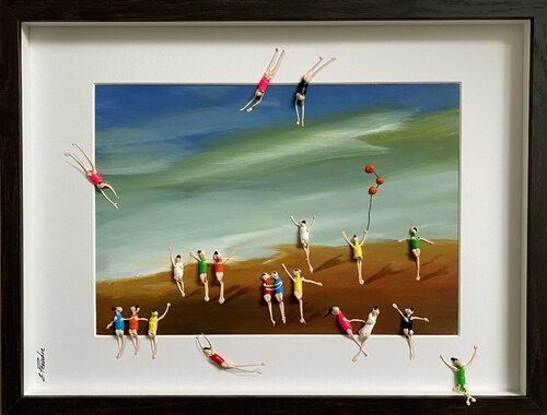 3D Day on the beach Pi par Eka Peradze, Peinture en vente sur Singulart