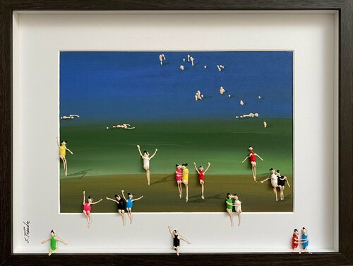 3D Day on the beach P de Eka Peradze, Pintura a la venta en Singulart