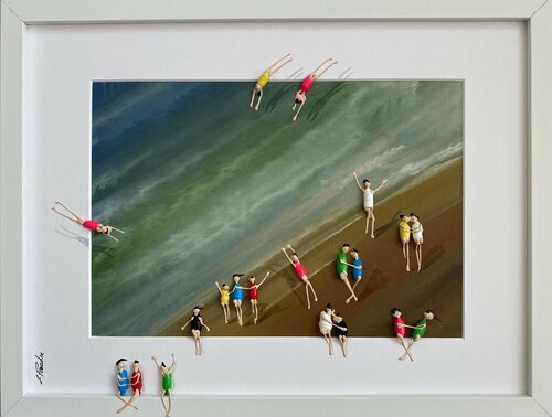 3D Day on the beach de Eka Peradze, Pintura a la venta en Singulart