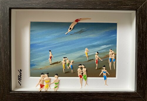 Day on the beach III797 de Eka Peradze, Pintura a la venta en Singulart