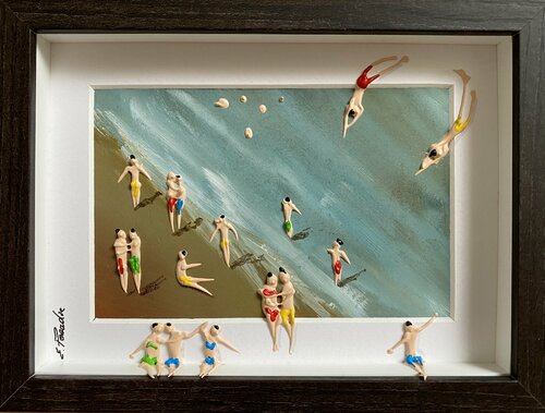 Day on the beach III de Eka Peradze, Pintura a la venta en Singulart