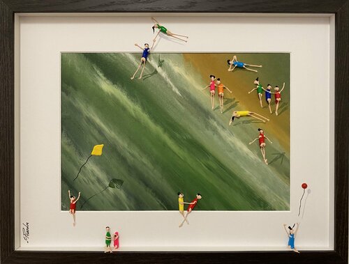 Offer only 3 days .3D Day on the beach de Eka Peradze, Pintura a la venta en Singulart