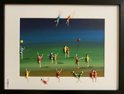 Offer only 3 days .3D Day on the beach de Eka Peradze, Pintura a la venta en Singulart