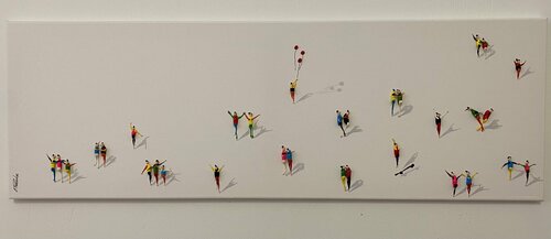 only 3 days of action.freedo. 30x90cm de Eka Peradze, Pintura a la venta en Singulart