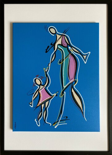 Action.Love. 7I7 van Eka Peradze, Schilderij te koop op Singulart