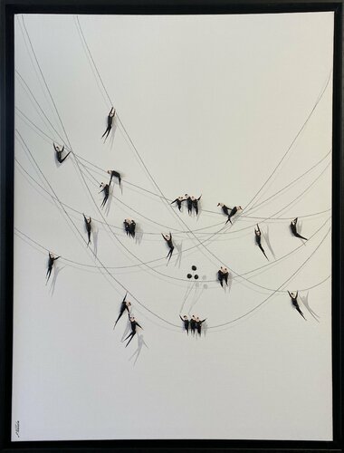 Action. Action.Freiheit.-17&P par Eka Peradze, Peinture en vente sur Singulart