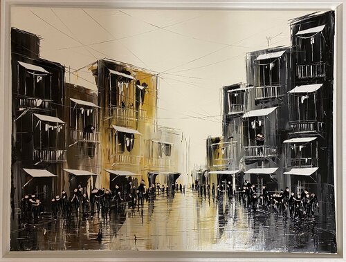 In the city I par Eka Peradze, Peinture en vente sur Singulart
