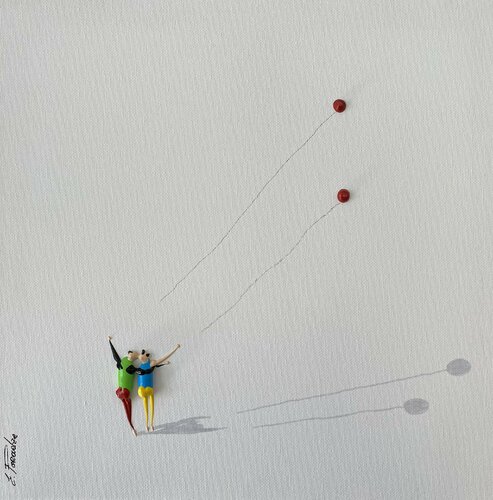 Action. Action.Freiheit.-15uP par Eka Peradze, Peinture en vente sur Singulart