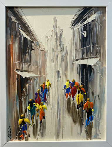 action.  City par Eka Peradze, Peinture en vente sur Singulart