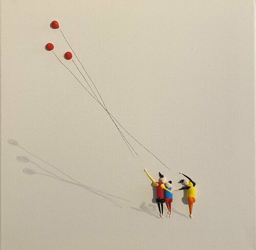 Action. Action.Freiheit.-15P de Eka Peradze, Pintura a la venta en Singulart