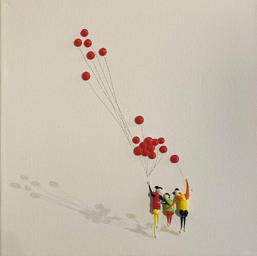 Action. Action.Freiheit.-15PQ de Eka Peradze, Pintura a la venta en Singulart
