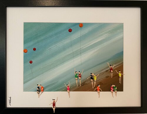 Offer only 3 days .3D Day on the beach par Eka Peradze, Peinture en vente sur Singulart