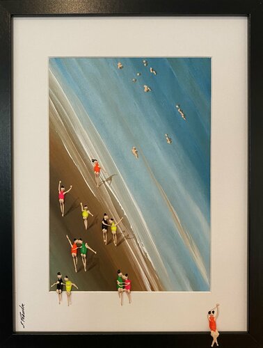 Offer only 3 days .3D Day on the beach par Eka Peradze, Peinture en vente sur Singulart