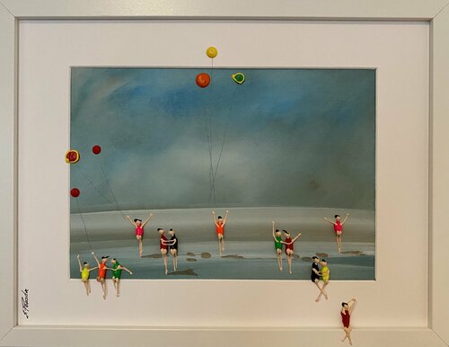 Offer only 3 days .3D Day on the beach par Eka Peradze, Peinture en vente sur Singulart