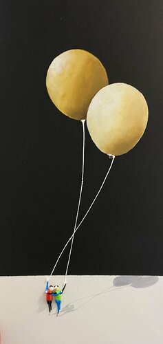 Action. Action.Freiheit.-1Pq par Eka Peradze, Peinture en vente sur Singulart