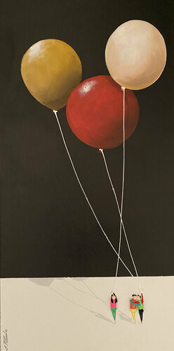 Action. Action.Freiheit.-1OI par Eka Peradze, Peinture en vente sur Singulart