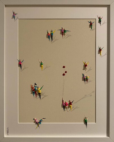 Action. Action.Freiheit.-1HZu par Eka Peradze, Peinture en vente sur Singulart