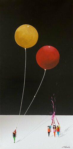 Action. Action.Freiheit.-1Pq de Eka Peradze, Pintura a la venta en Singulart