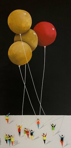 Action. Action.Freiheit.-1Pqqq de Eka Peradze, Pintura a la venta en Singulart