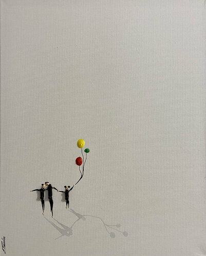 Action, family di Eka Peradze, Pittura in vendita su Singulart