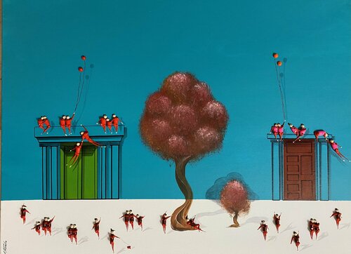 Action. Love. Freedom. p di Eka Peradze, Pittura in vendita su Singulart
