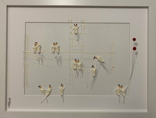 Action. Love.Freiheit.-OP van Eka Peradze, Schilderij te koop op Singulart