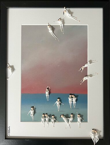 Offer only 3 days .3D Day on the beach di Eka Peradze, Pittura in vendita su Singulart