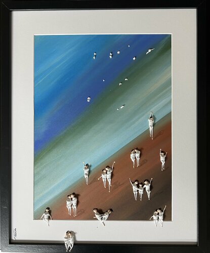 Day on the beach I par Eka Peradze, Peinture en vente sur Singulart