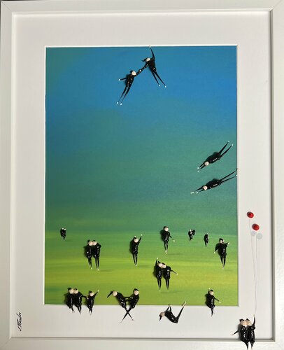 Day on the beach I di Eka Peradze, Pittura in vendita su Singulart