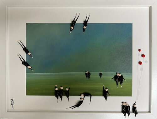 Day on the beach II par Eka Peradze, Peinture en vente sur Singulart