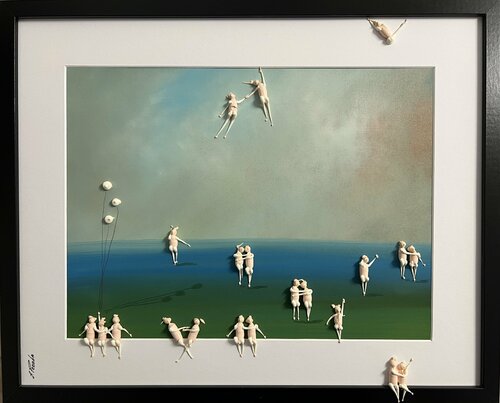 Day on the beach IIK par Eka Peradze, Peinture en vente sur Singulart