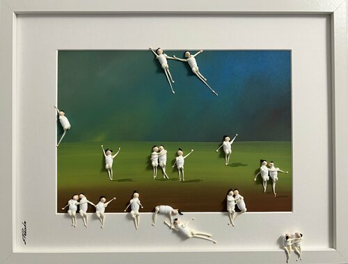 Day on the beach II1 par Eka Peradze, Peinture en vente sur Singulart