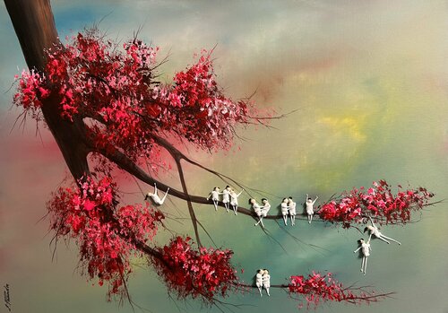 Freedom. Love ❤️ par Eka Peradze, Peinture en vente sur Singulart