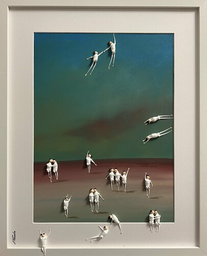Action.3D Day on the beach.1 par Eka Peradze, Peinture en vente sur Singulart