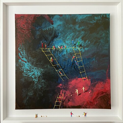 Freedom. Love. Lx par Eka Peradze, Peinture en vente sur Singulart