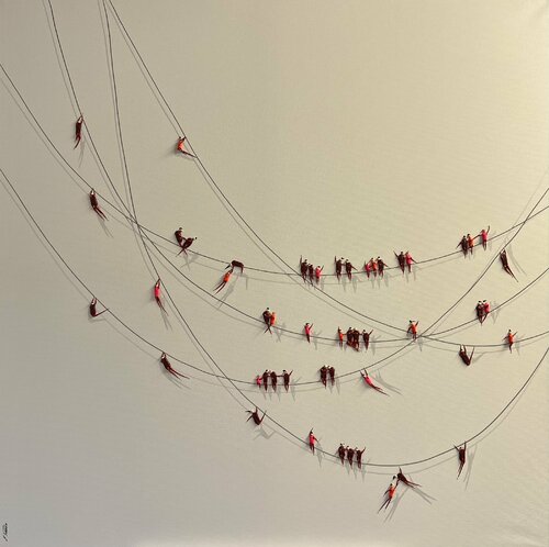 Action.Freedom. Love ❤️ par Eka Peradze, Peinture en vente sur Singulart