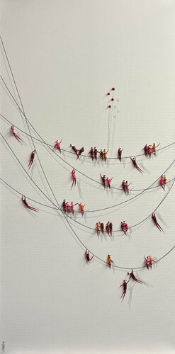 Action. Freedom. Love. EKA par Eka Peradze, Peinture en vente sur Singulart