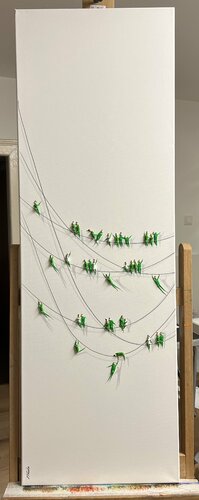 Action. Freedom. 40x120cm par Eka Peradze, Peinture en vente sur Singulart