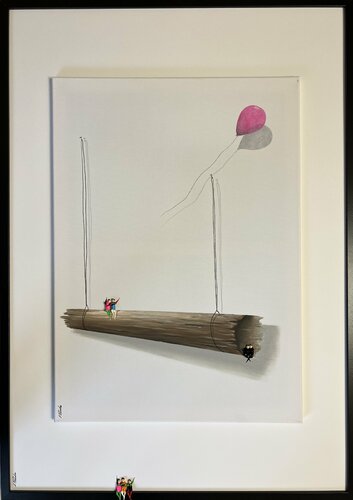 Action.Freedom. Love ❤️♥️ par Eka Peradze, Peinture en vente sur Singulart