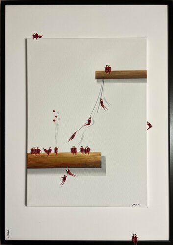 Action.Freedom. Love ❤️♥️Q di Eka Peradze, Pittura in vendita su Singulart